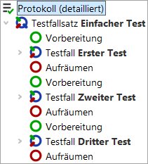 Protokoll für einfachen Test