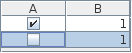 Check Boolean Selected Tabelle Beispiel 2