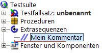 Kommentarknoten in QF-Test