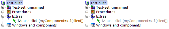 QF-Test Enabled and disabled node