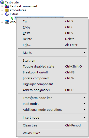 Node options in QF-Test