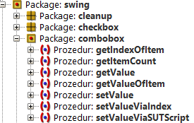 QF-Test Prozeduren in Testsuite