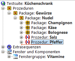 QF-Test Standardbibliothek Küchenschrank