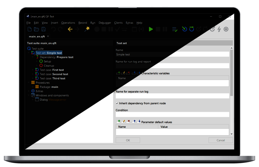 QF-Test Screenshot